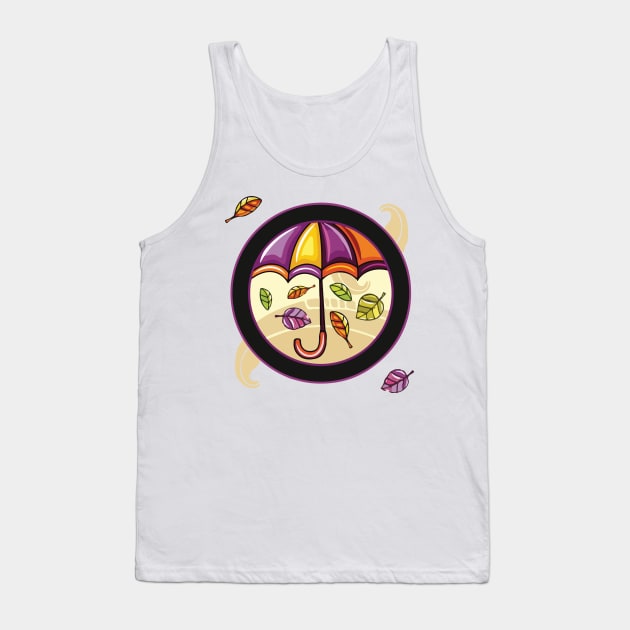 Autumn Umbrella Tank Top by AmazingArtMandi